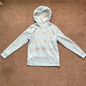 Women Under Armour Sky Blue Hoodie